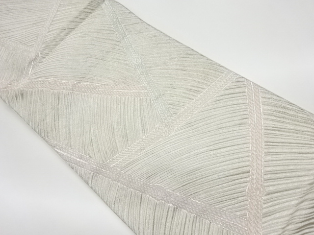 JAPANESE KIMONO / VINTAGE FUKURO OBI / WOVEN KUMIHIMO CORD PATTERN